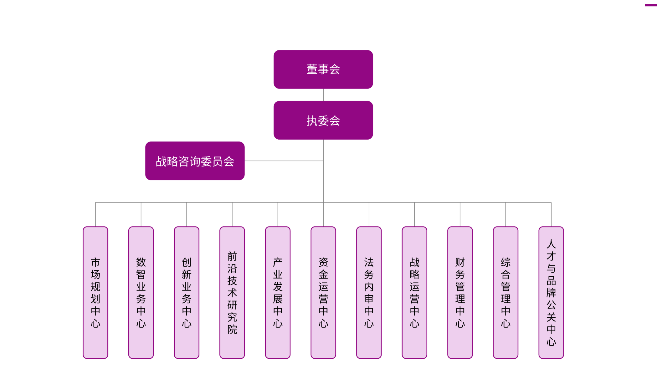 PG娱乐集团组织架构：董事会、执委会、战略咨询委员会及集团总部各职能部门